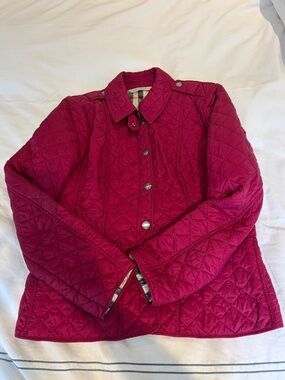 Like New! Burberry Quilted Jacket
